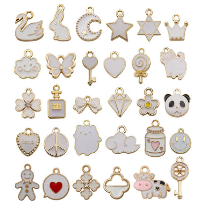 Mixed 30 Pcs DIY Jewelry Making Charms