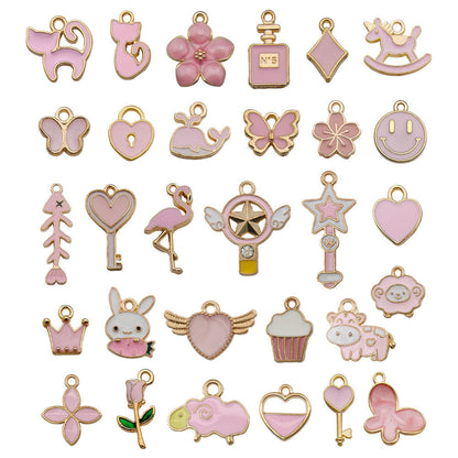 Mixed 30 Pcs DIY Jewelry Making Charms