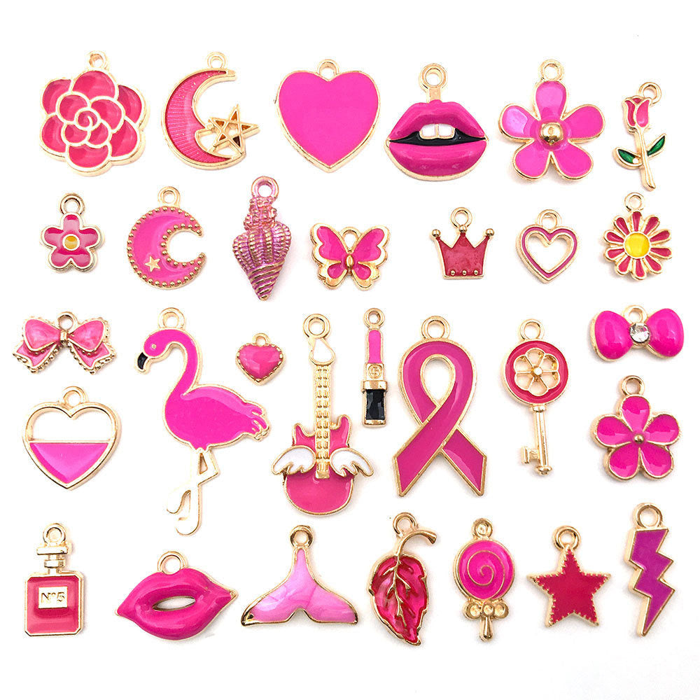 Mixed 30 Pcs DIY Jewelry Making Charms