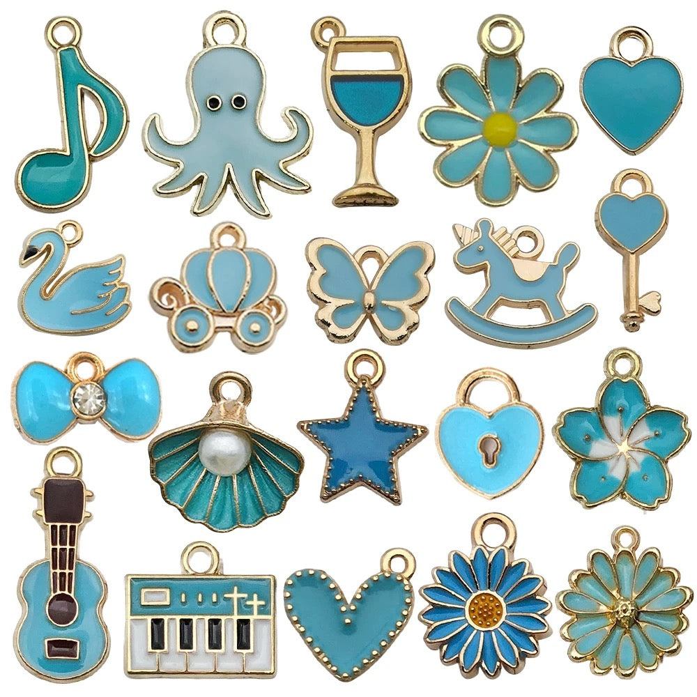 Mixed 20 Pcs DIY Jewelry Making Charms