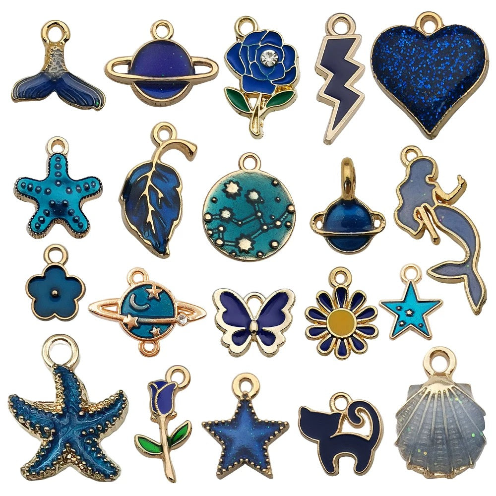 Mixed 20 Pcs DIY Jewelry Making Charms