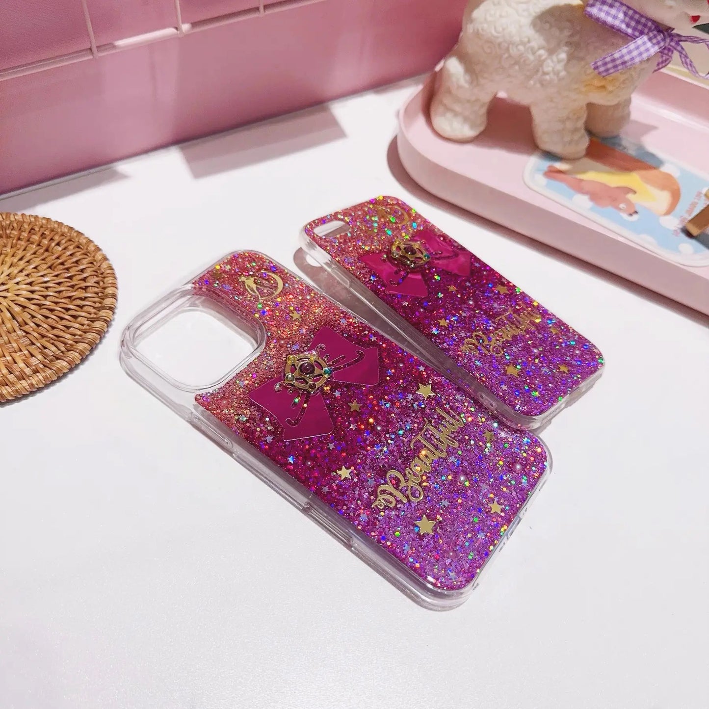 Customized Gradient Glitter Shockproof Phone Case