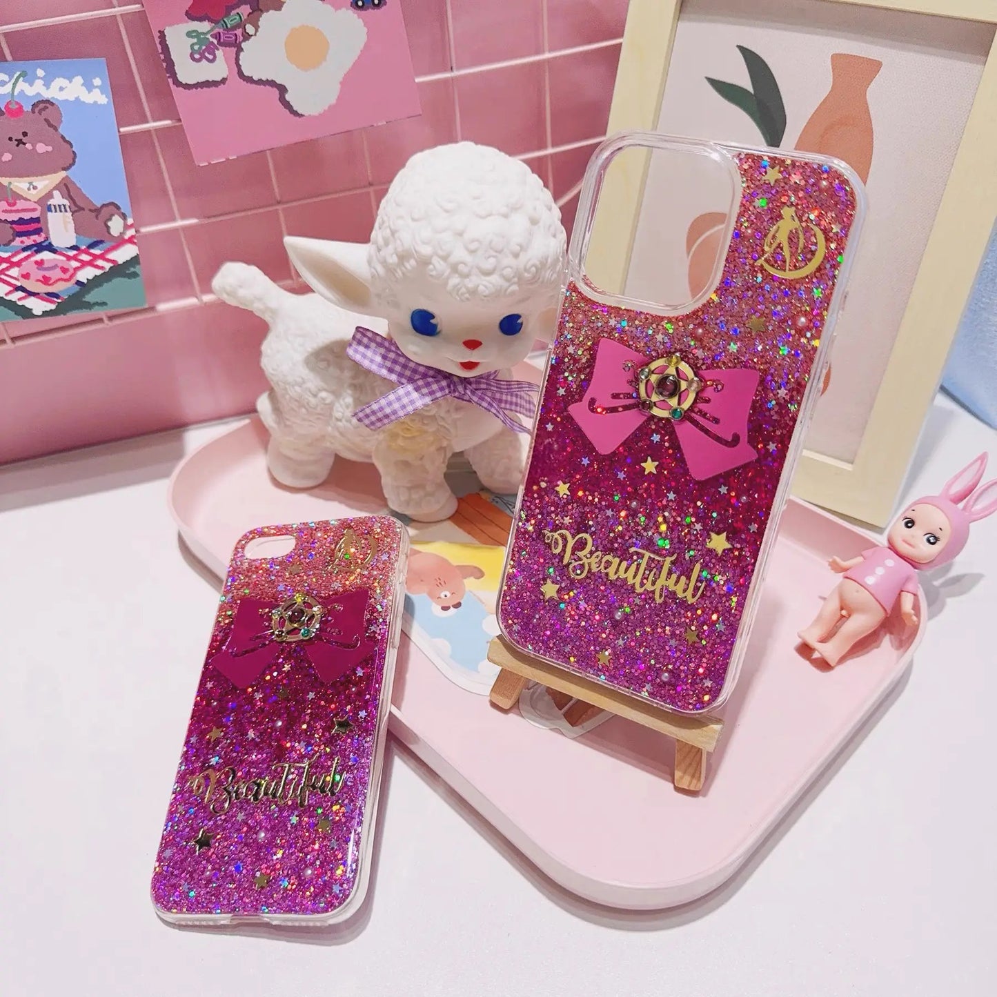 Customized Gradient Glitter Shockproof Phone Case