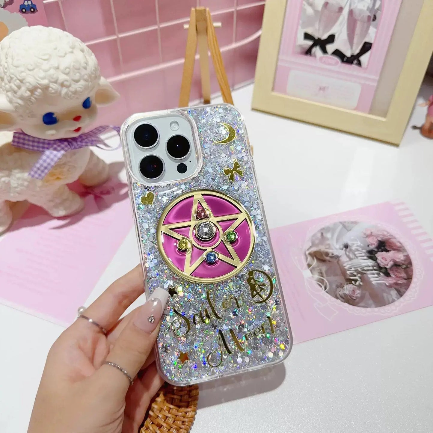 Handmade Glitter Sailor Moon Sparkle Phone Case