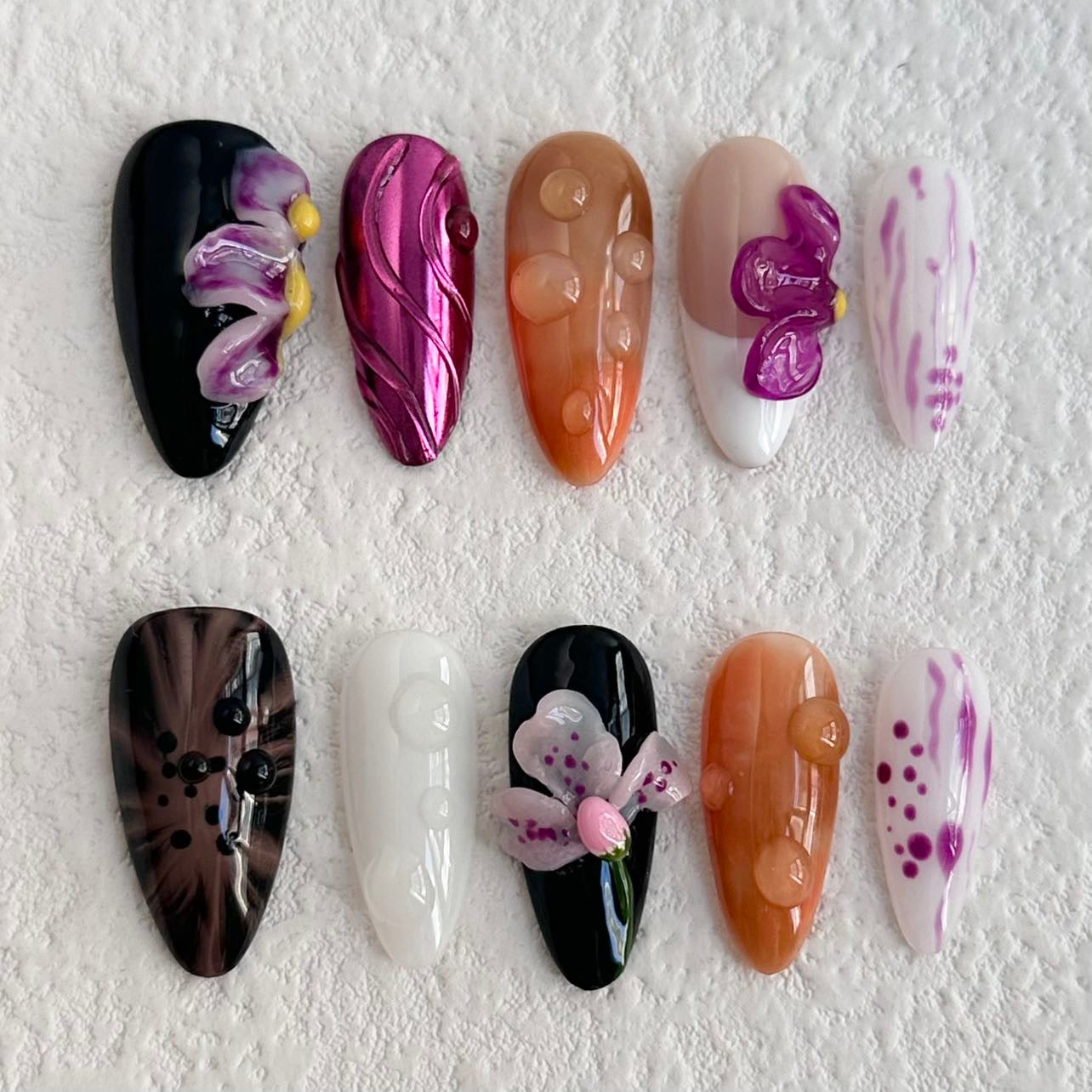 Midnight Garden Press-on Nails