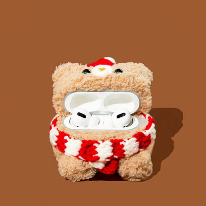 Lovely Scarf Bear AirPod Case