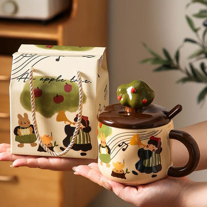 Adorable Apple Tree Ceramic Mug