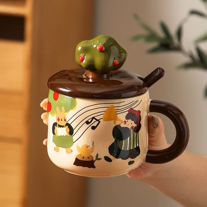 Adorable Apple Tree Ceramic Mug