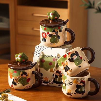 Adorable Apple Tree Ceramic Mug