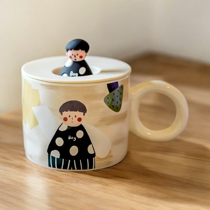 Boy and Girl Ceramic Mug