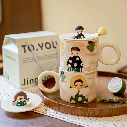 Boy and Girl Ceramic Mug