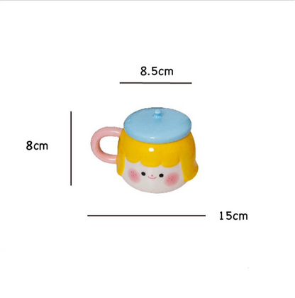 Beret Girl Ceramic Mug