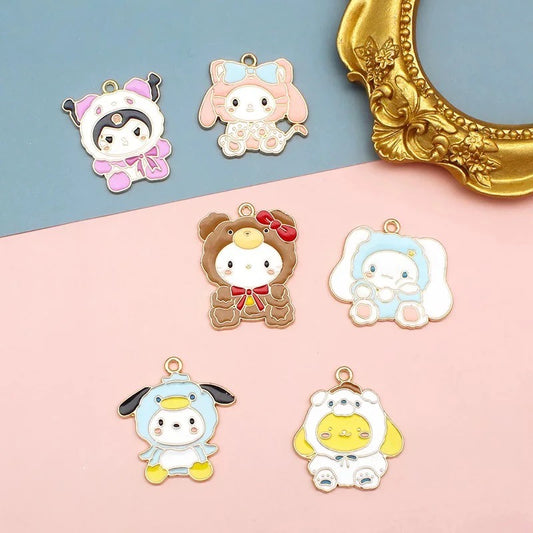 Cute Sanrio Alloy Charms for Jewelry Making