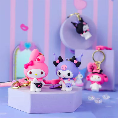 Sweet Sanrio My Melody & Kuromi Keychain