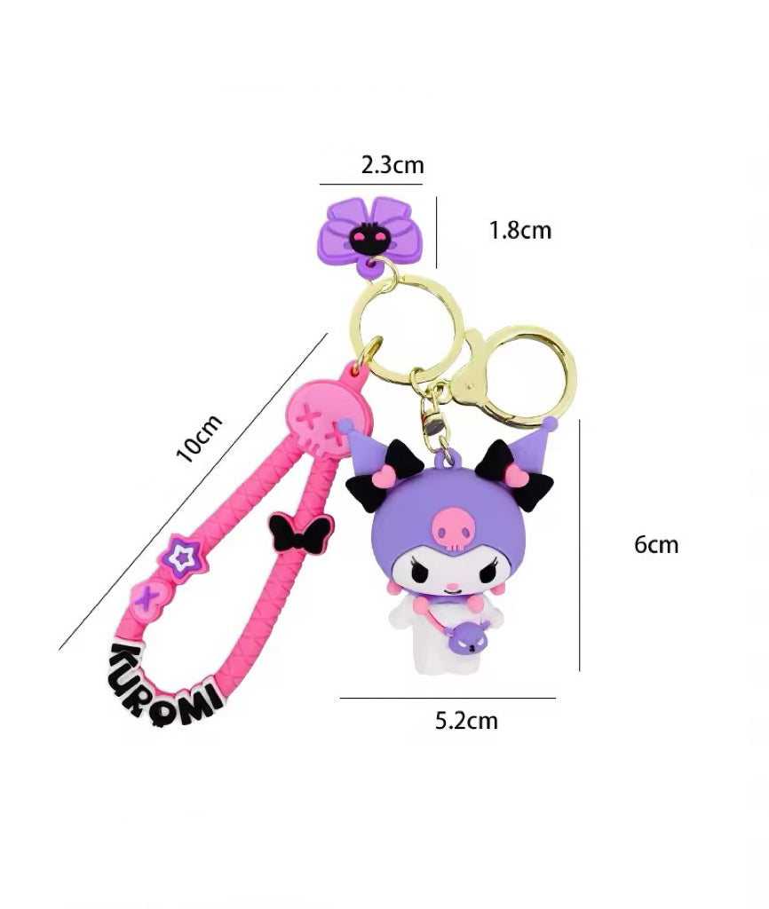 Sweet Sanrio My Melody & Kuromi Keychain