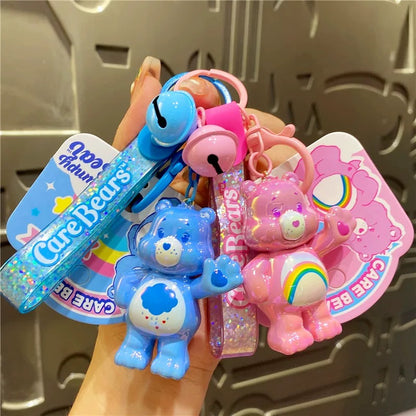 Porte-clés plaqué mignon Care Bears