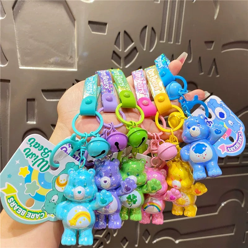 Porte-clés plaqué mignon Care Bears