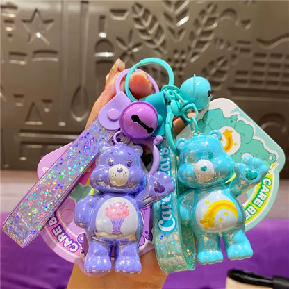 Porte-clés plaqué mignon Care Bears