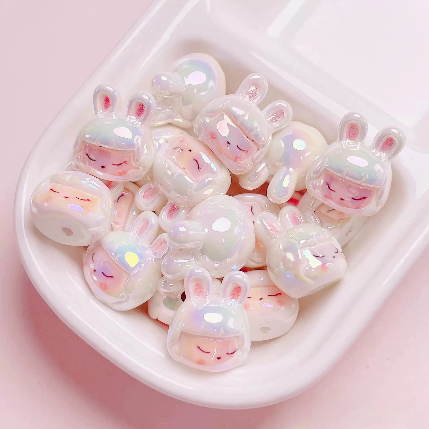 Pearlescent Fairy Tale Beads - Cute Resin Charms for DIY Jewelry & Crafts