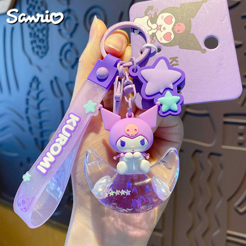 Sanrio Starry Moon Keychain - Cute Cinnamoroll, Pochacco, Kuromi & My Melody Designs for Bags and Keys