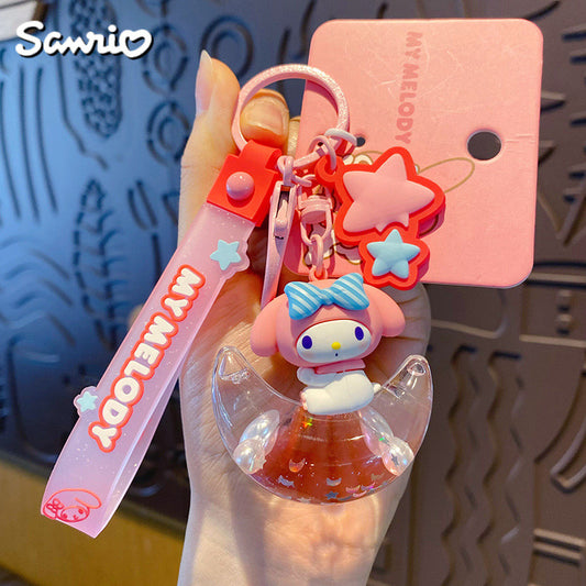 Sanrio Starry Moon Keychain - Cute Cinnamoroll, Pochacco, Kuromi & My Melody Designs for Bags and Keys