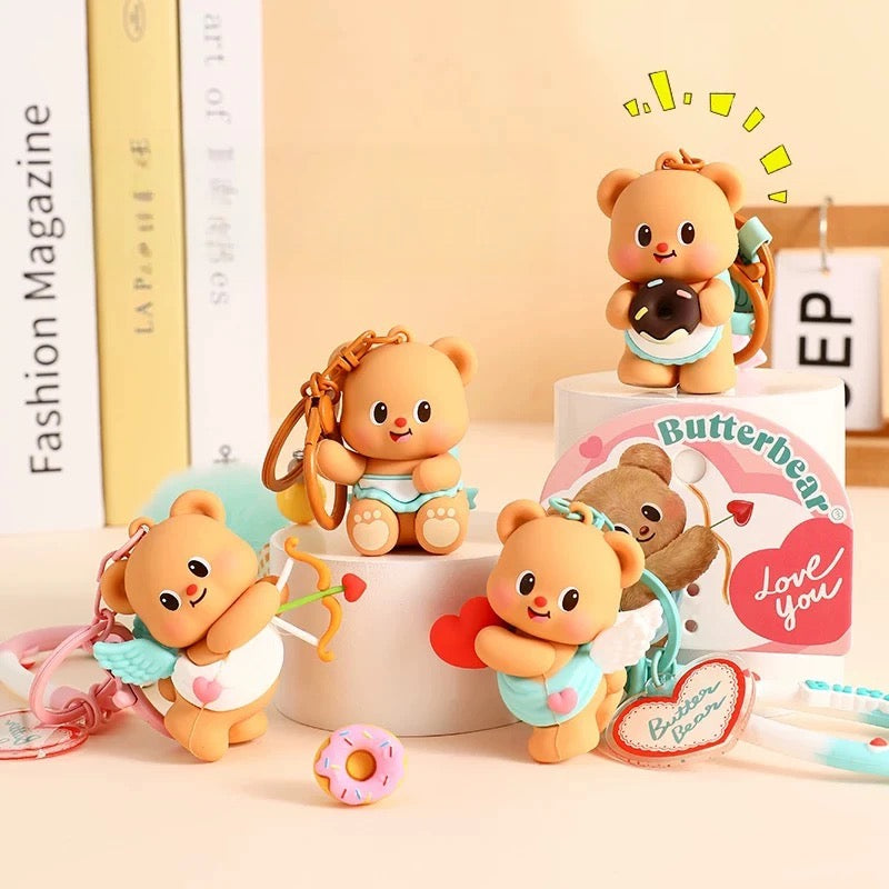 Adorable Butterbear Keychain - Perfect for Gifts & Collections