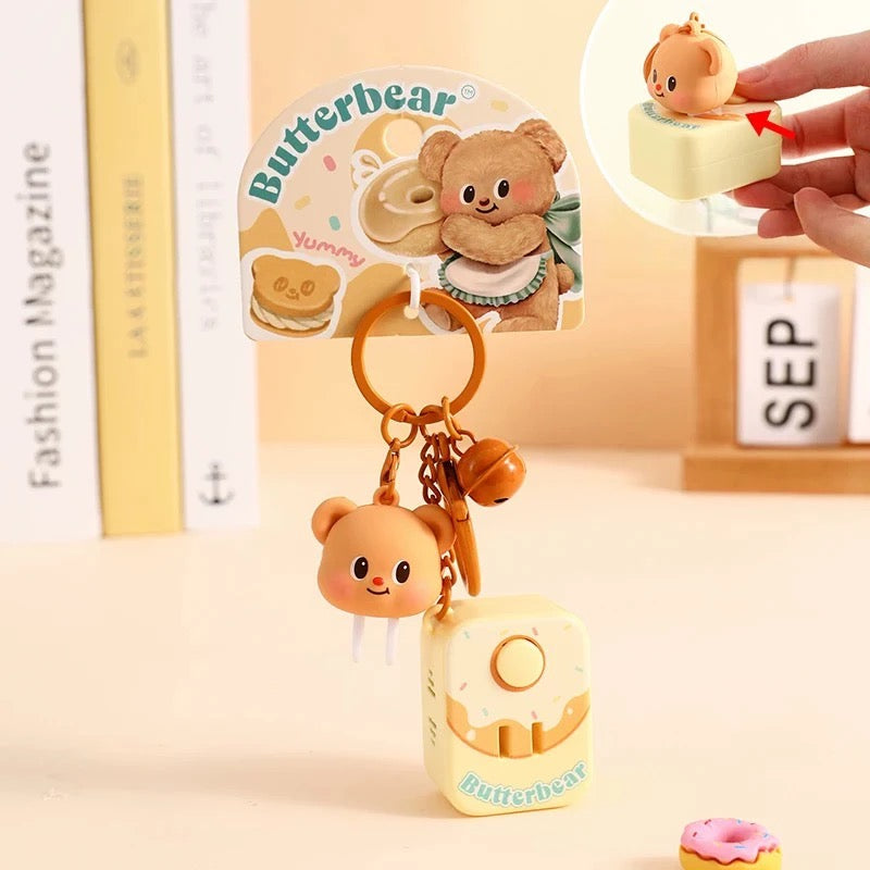 Adorable Butterbear Keychain - Perfect for Gifts & Collections